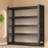Household multi-layer floor-standing storage rack balcony dust-proof storage rack hole plate integrated wall shelf storage iron shelf
