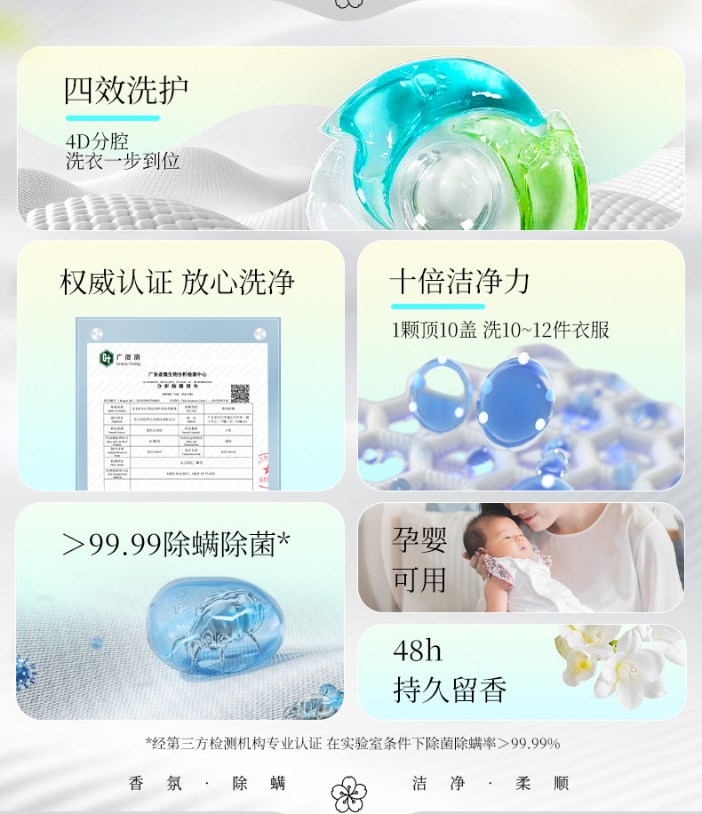 Lock & Lock 乐扣乐扣 十倍洁净护色洗衣凝珠 30颗*3袋 天猫优惠券折后￥14.9包邮（￥24.9-10）