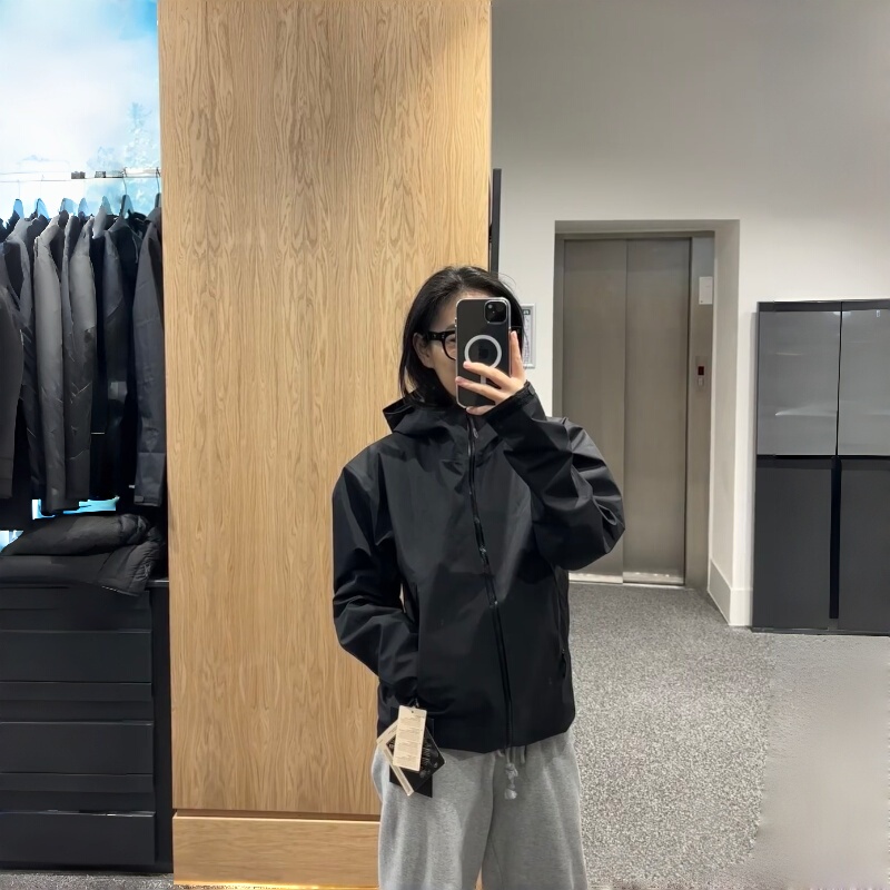 Hardshell Couple's Jacket, Water-Repellent 5-Proof Black Technology Versatile Jacket, Yoga Jacket 3789