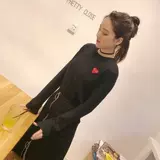 Шерстяной трикотажный свитер подходит для мужчин и женщин для влюбленных, круглый воротник