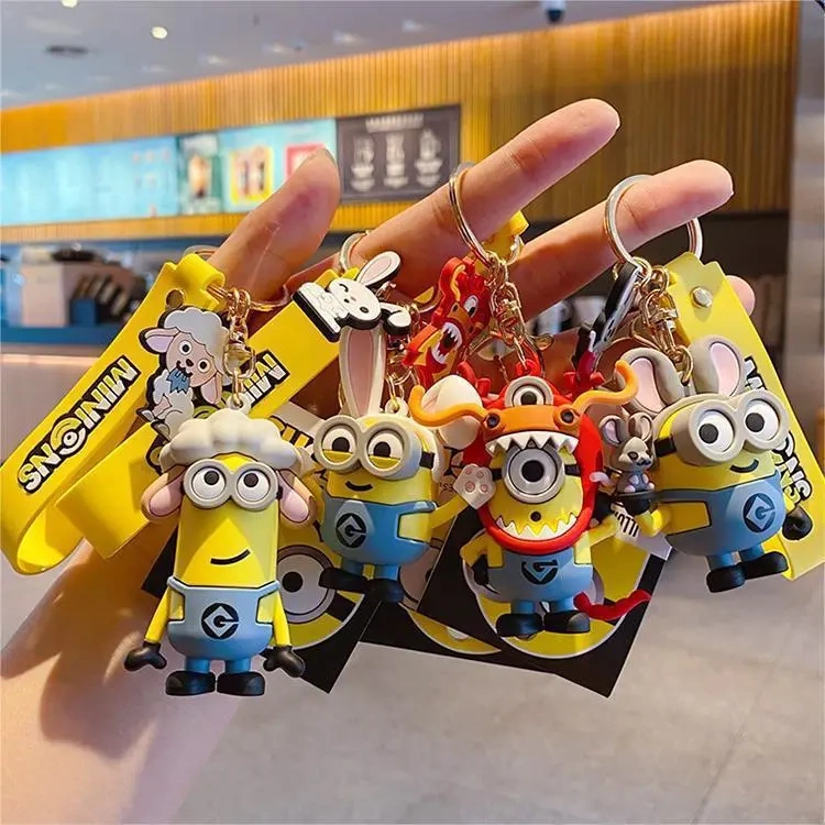Authentic Beijing Universal Studios Peripheral Souvenirs Minions Blind Box Twelve Zodiac Dolls Keychain Women's Pendant