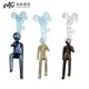 Internet celebrity blowing bubbles character living room floor-standing ornaments modern light luxury high-end simple fashion creative exquisite decoration