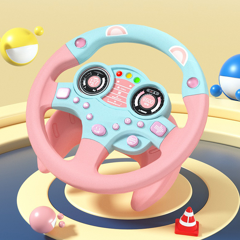 Children's Steering Wheel Car Driving Simulator, Children's Stroller, Children's Electric Toy Steering Wheel, Tiktok Hot Item Children's Steering Wheel Car Driving Simulator, Children's Stroller, Children's Electric Toy Steering Wheel, Tiktok Hot Item