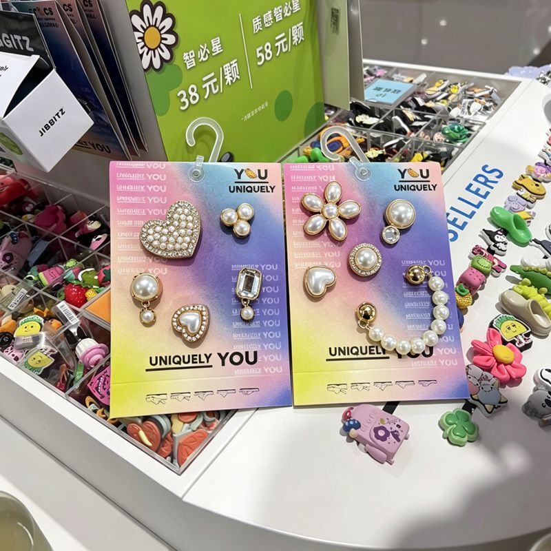 Suitable for Crocs Shoe Decoration, Crocs Shoe Accessories, Crocs Jibbitz Metal DIY Fun Shoe Charms Accessories