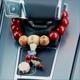 Cinnabar Car Gear Shift Bead, Peach Wood Safety Pendant, Car Hanging Ornament, New Model for Men and Women, Trendy Car Decoration