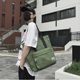 Canvas Bag for Boys, Large-Capacity Handbag for Junior High and High School Students, Tutoring Bag, Book Bag, Commuting Tote Bag