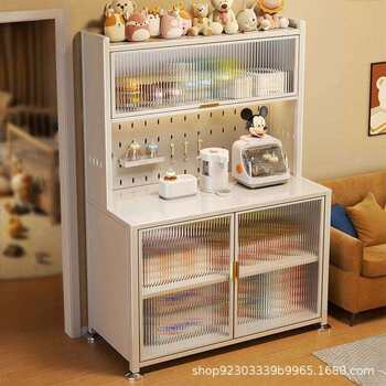 Kitchen baby feeding counter storage cabinet baby supplies storage rack floor-standing multi-layer large capacity storage cabinet