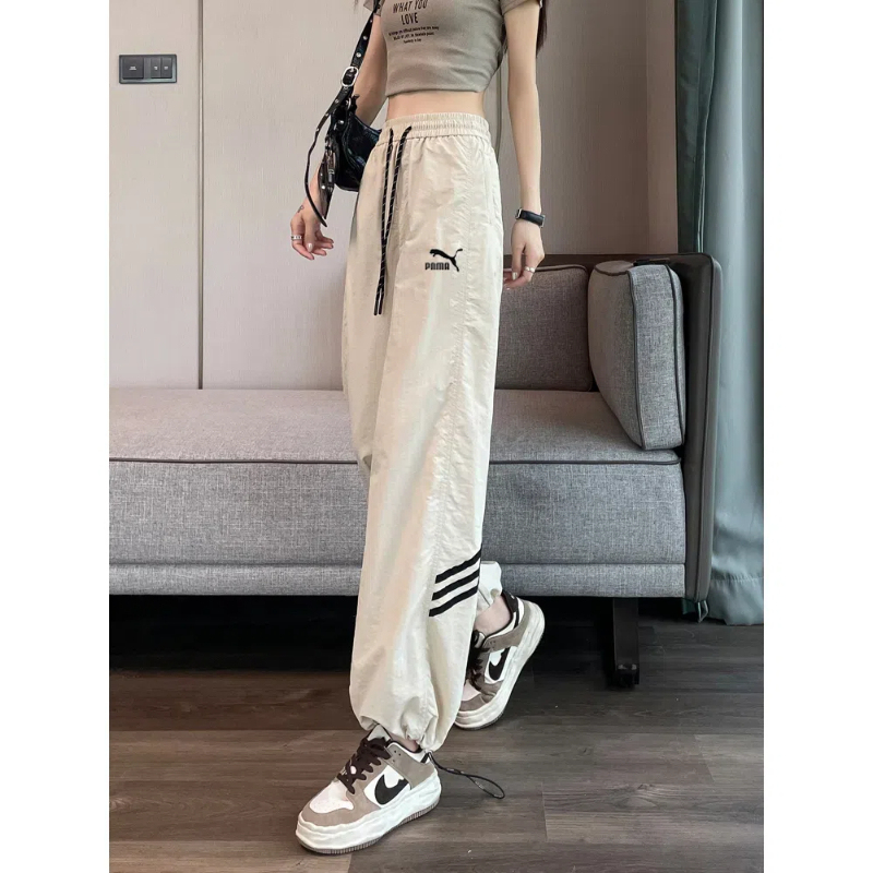 American-Style Work Pants for Women, 2026 Spring New Wide-Leg Pants, Hiking Sports Pants, Loose Slimming Casual Straight-Leg Pants
