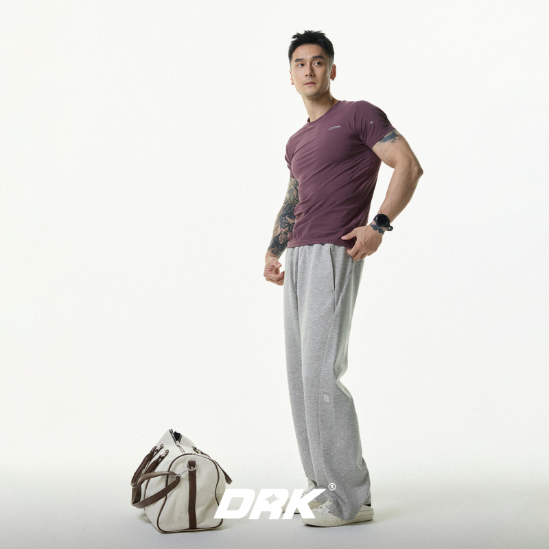 Drk Structure Micro-Flared Lyocell Men's Summer Thin Casual Pants Women's 2026 New Trendy Brand Loose Sports Pants