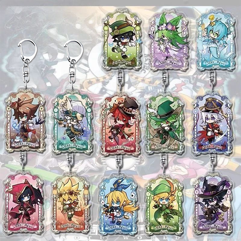 Fairy Tale Series Q Version High-Value Peripheral Keychains, Student Backpack Decorations, Acrylic Pendants, Versatile Accessories