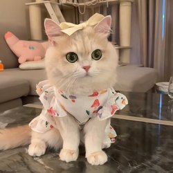 Cat Clothes, Summer Thin and Breathable Princess Dress, Can Be Used with a Leash, Suitable for Golden Retrievers, Ragdolls, Pets, Dogs, and Kittens, Prevents Shedding