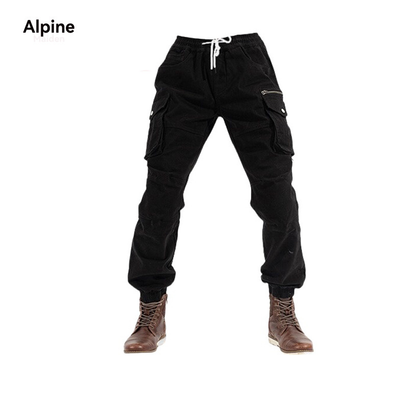Official Authentic a Star Alpine Maiden Workwear Cycling Pants Men's Windproof and Anti-Fall Knee Pads Motorcycle Jeans