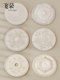 Feiduo French-Style Vintage Carved Pu Lamp Base, Antique Ceiling Imitation Plaster Decorative Lamp Base, Decorative Round Plate