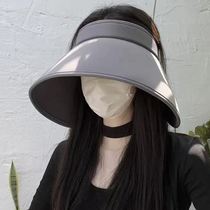 Surround hollow top sun hat for women 2023 new style foldable outdoor cycling large brim sun hat