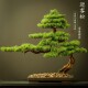 Simulated Welcoming Pine Bonsai Chinese Tea Room Study Living Room Club Entrance Decoration Fake Tree Podocarpus Green Plant Ornaments