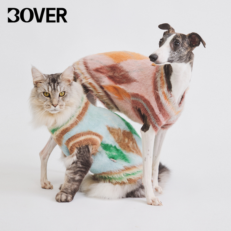 Bover Original Autumn and Winter Dog Clothes Pet Sweater Mohair Wool Warm Vest for Small and Medium-Sized Dogs