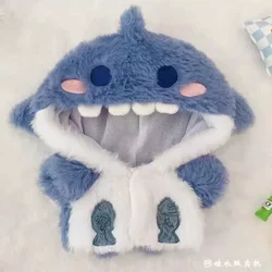 Cotton Doll 20cm No Attribute Ready-Made Doll Clothes Shark Outfit Sweet Cool Style Cartoon Hoodie Clothes Doll Dress-Up