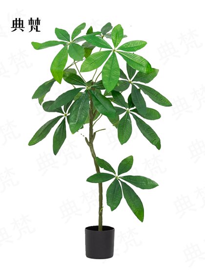 Artificial Green Plant Money Tree Decoration, High-End Luxury Indoor Fake Potted Plant, Large Floor-Standing Tree for Living Room, Simulated Plant