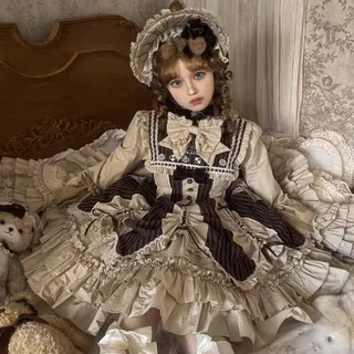 [in Stock] 7.10 12:00 Jenny Cookies + Vintage Victorian Doll-Style Lolita Dress