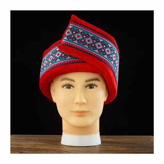 Nuevo sombrero étnico de unicornio para minoría étnica, sombreros masculinos yi, miao, wa y zhuang, sombreros de danza étnica