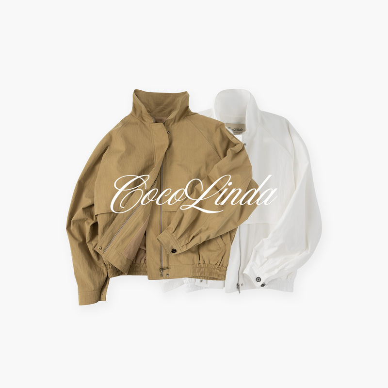Cocolinda "Showa Diary" Roland Style Stand Collar Cp Style Kendall Jenner Style Jacket C3681