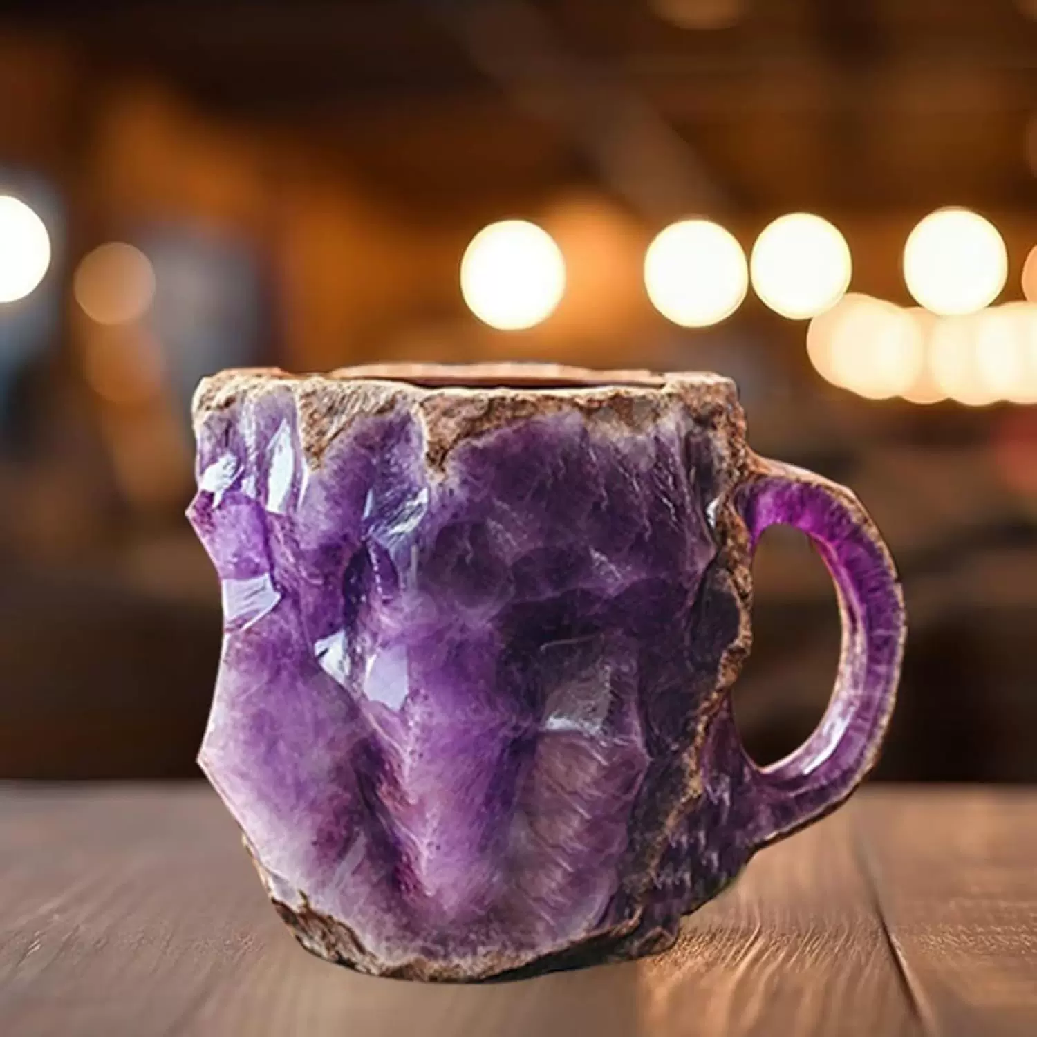 [Новая версия imit Mineral Crystal Coffee Mugs имитирует минерал resin crystal кофейная чашка]