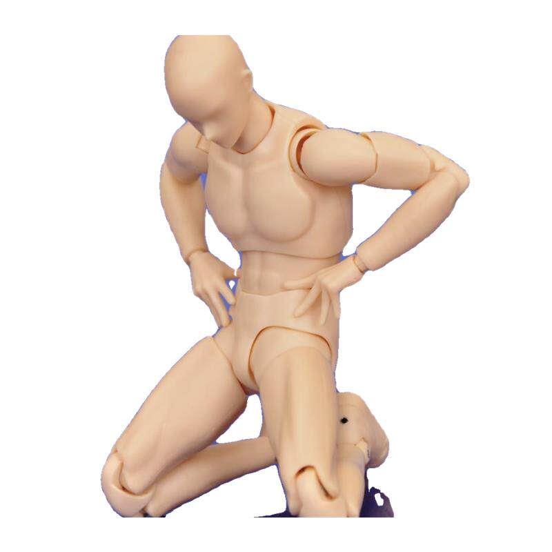 SHF素体人偶手办人体模型美术绘画参考工具男女figma全身关节可动_手办_