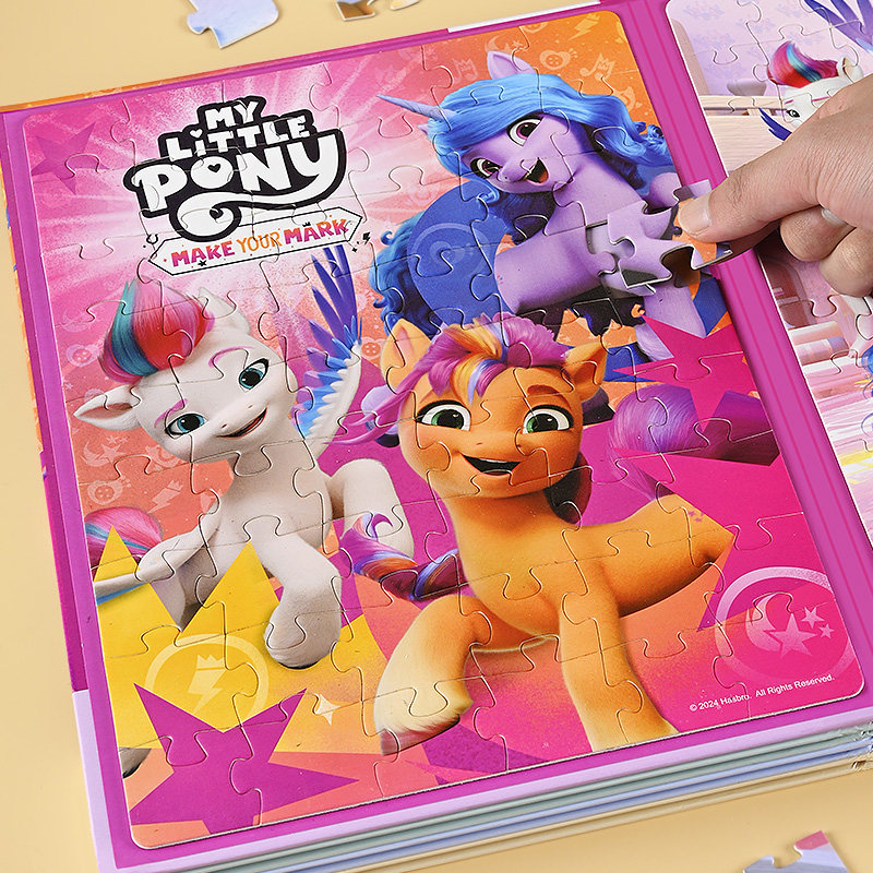 My Little Pony Magnetic Puzzle for Children Aged 3 to 6, Magnetic Flat Puzzle for Girls, Toddler Educational Baby Early Learning Toy