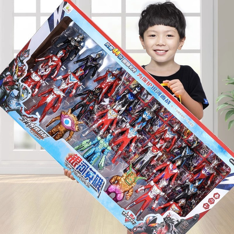 Transformable Superhero Children's Toy Tiga Cerro Doll Boy's Birthday Gift Transformation Gift Box Large Set Complete Set