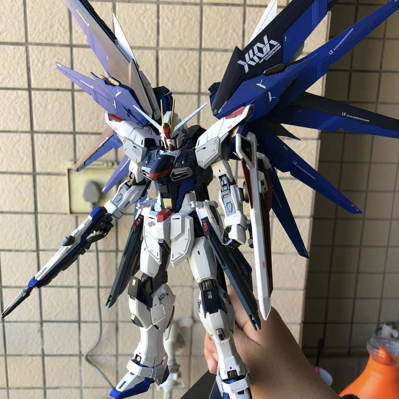Gundam Hg New Life Strike Freedom Mg Unicorn Red Heretic Assembly Model Toy Figure Mecha for Boys
