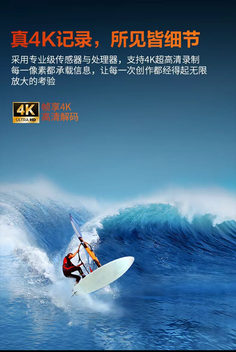 Экшн-камера Oring Monster Portable 4K с картой 32Гб