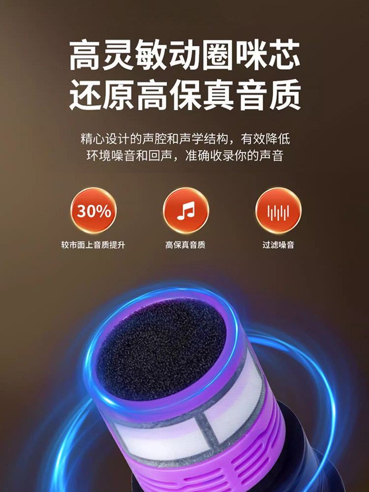 Shanshui Metal Wired Dynamic Microphone Professional Home Ktv Singing Stage Dedicated Microphone with Audio Connection