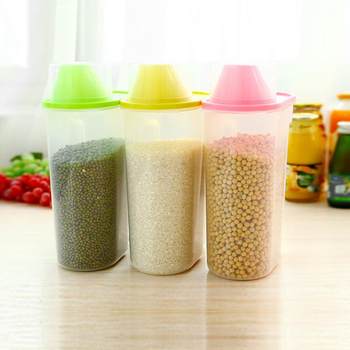 Large small sealed jar with lid kitchen storage box grain storage tank plastic grain storage tank fresh storage box grain tank