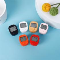 New gift box ring bracelet silent counter finger clock with light reading silent ring counter