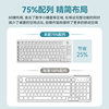 Small Mechanical-Feel Wireless Keyboard and Mouse Set for Gaming Computers, Dedicated for Laptops, External Silent Wired