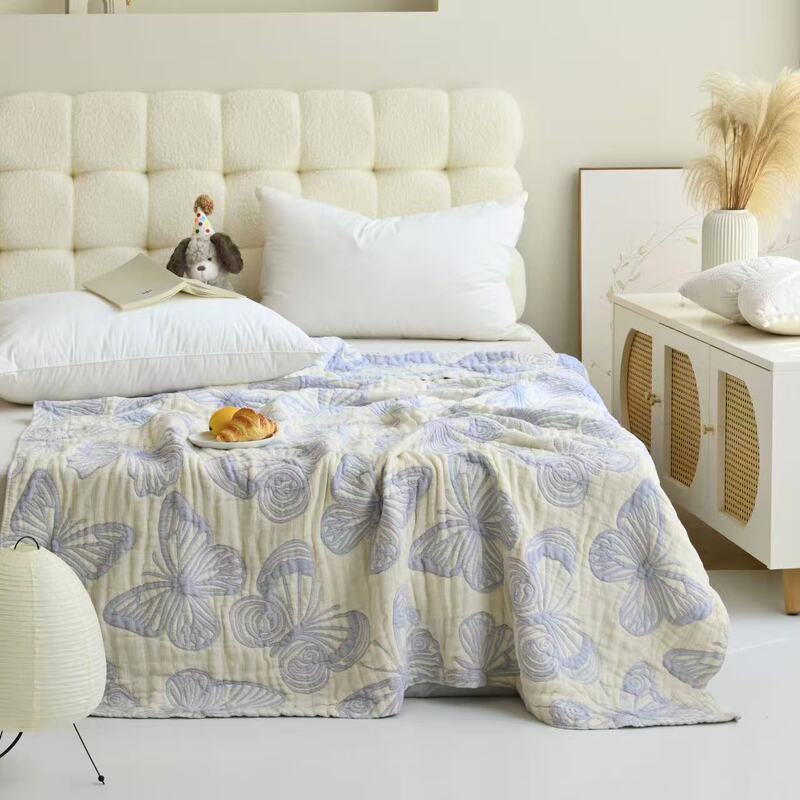 (Two-Tone Butterfly) 150*200 High-End Skin-Friendly and Comfortable Puff Quilt (Two-Tone Butterfly) 150*200 High-End Skin-Friendly and Comfortable Puff Quilt