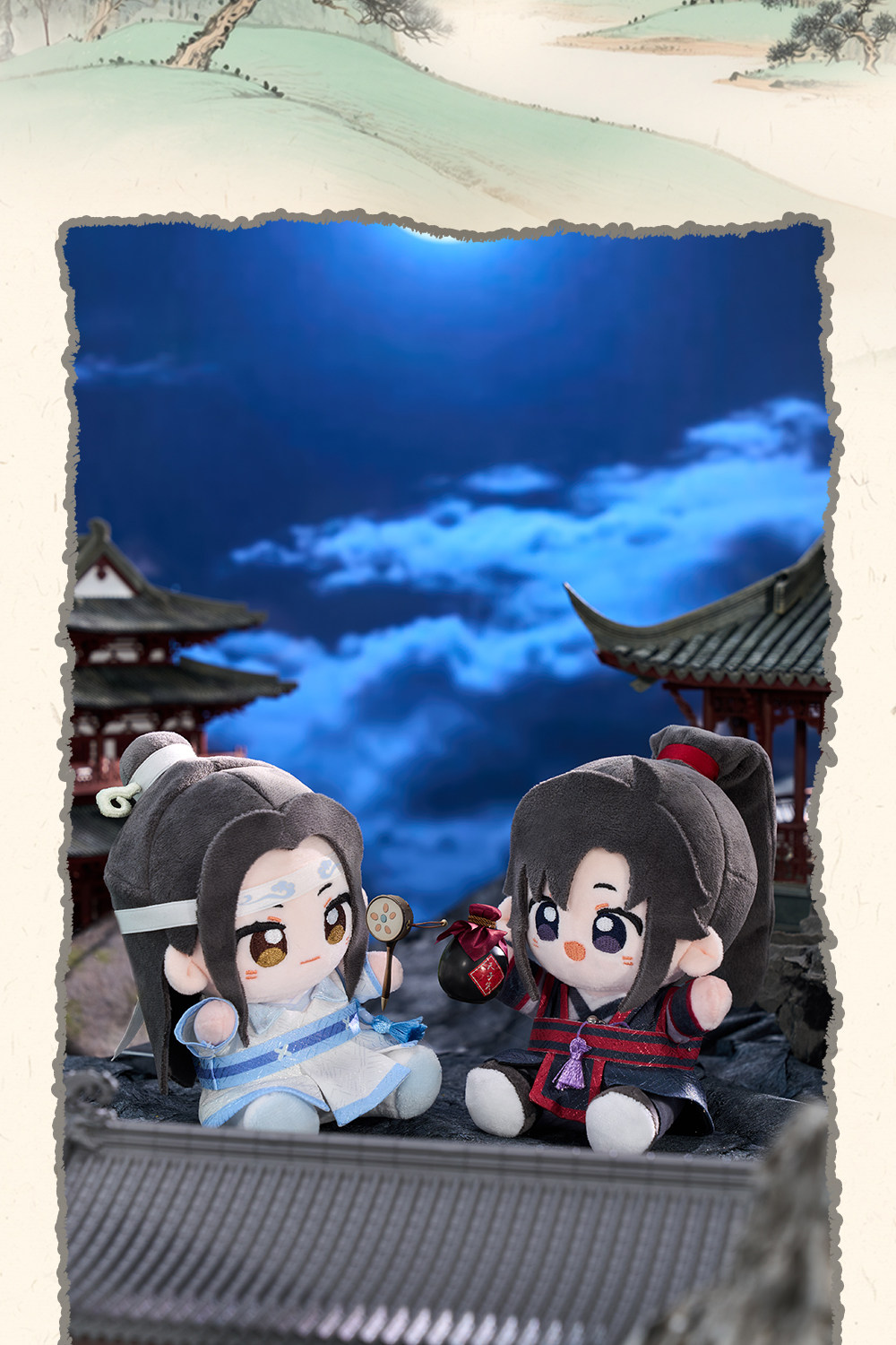 MINIDOLL Mo Dao Zu Shi Young Q Baby plush doll and round charm detail image 12