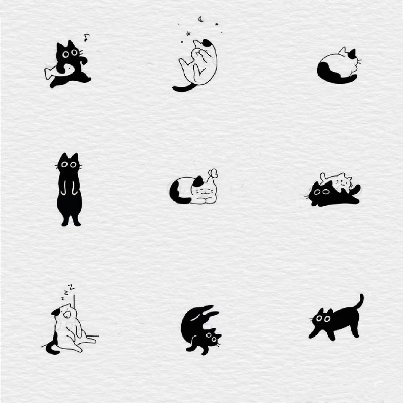 Juice Herbal Tattoo Stickers Semi-Permanent Cute Kitten Simple Student ins Waterproof Long-Lasting Realistic Tattoo Color Trendy Juice Herbal Tattoo Stickers Semi-Permanent Cute Kitten Simple Student ins Waterproof Long-Lasting Realistic Tattoo Color Trendy