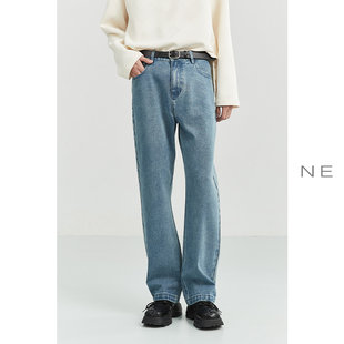 NE Tiansi Ice Oxygen Bar thin straight straight men's jeans loose autumn Korean version of the trendy wide -leg pants