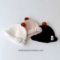 Baby Hat Autumn and Winter Woolen Hat Simple and Versatile Knitted Hat for Men and Women Baby and Children Pullover Hat 2024 New Style