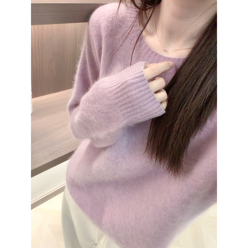 The Fugitive Princess "Silk Cashmere Wool" Soft Gold Lazy Gentle Style Knitted Sweater 1118 The Fugitive Princess "Silk Cashmere Wool" Soft Gold Lazy Gentle Style Knitted Sweater 1118