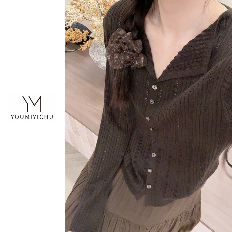Y.M |   Violin Time "Sheep Wool Blend" Autumn/Winter Korean Style Elegant Slimming Knitted Sweater 4200