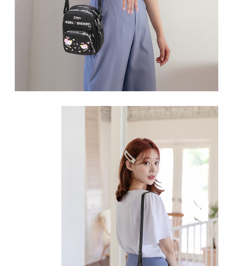 Điện thoại di động túi nhỏ nữ 2019 hè mới túi vải thêu thời trang hoang dã thêu vai mini Messenger - Túi điện thoại túi kẹp nách nữ