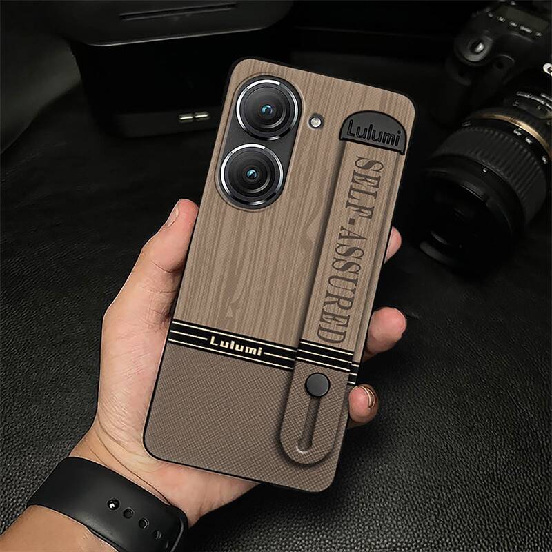 Suitable for Asus Zenfone9/Zenfone10 Mobile Phone Case Wristband Geometric Stylish Silicone Mature Dustproof