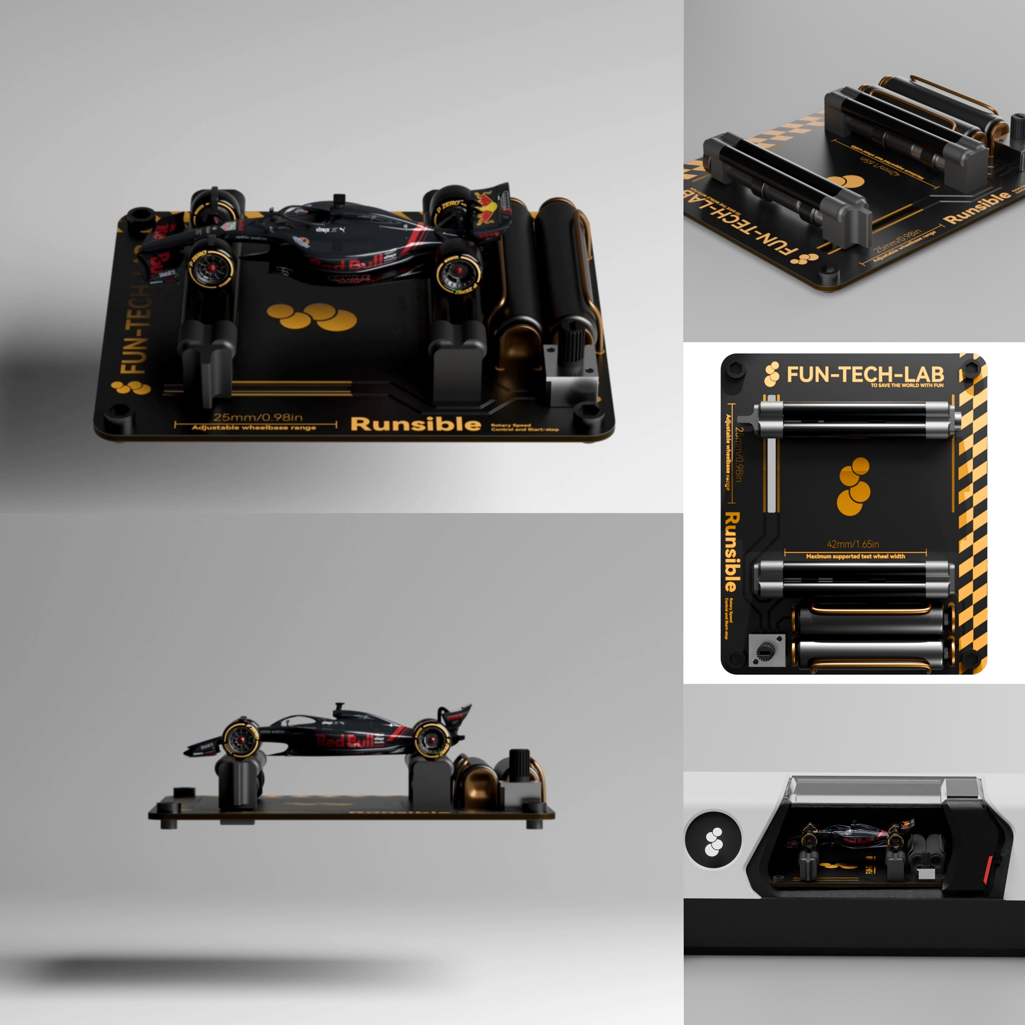 Fun-Tech-Lab RUNSIBLE 64 シャシーダイナモ FUN-TECH-LAB 1/64