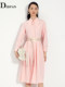 Idpan Outlet Women's Dopamine Autumn Outfit New Simple and Elegant Pointed Collar Shirt Dress for Women