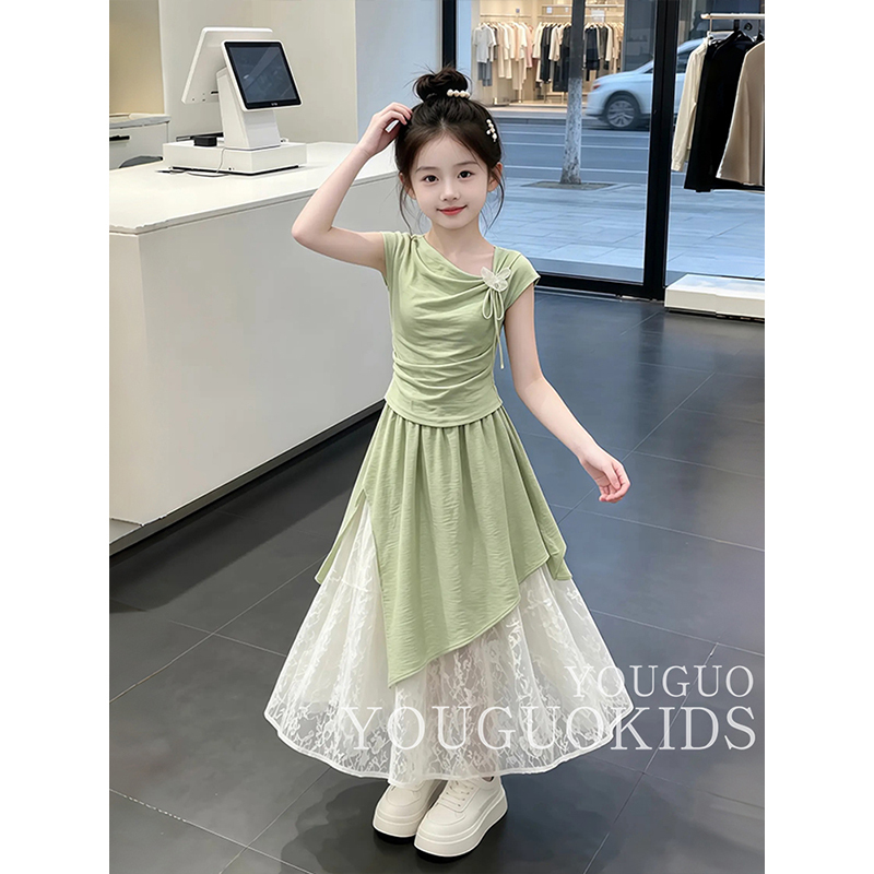 Girls' Dresses, Summer Clothes, 2026 New Style, Stylish Kidsren's Forest Style, Fresh Style Skirts, Girls' Summer Princess Dresses, Trendy