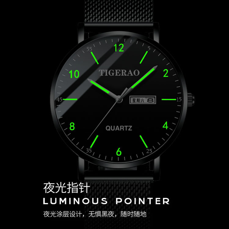 Genuine Mechanical Watch Student Calendar Trendy Ultra-Thin Waterproof Korean Version Fully Automatic Swiss Fashion Watch Men's Luminous Genuine Mechanical Watch Student Calendar Trendy Ultra-Thin Waterproof Korean Version Fully Automatic Swiss Fashion Watch Men's Luminous