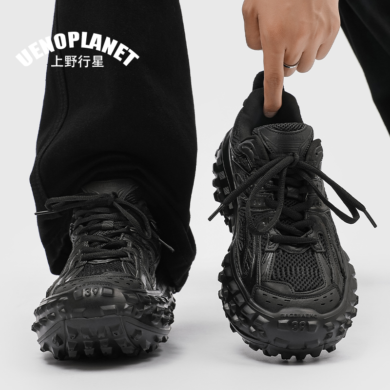 Black Warrior Paris Tire Shoes Men's 2025 New Cleanfit Thick-Soled Casual Sports Dad Shoes for Men and Women Black Warrior Paris Tire Shoes Men's 2025 New Cleanfit Thick-Soled Casual Sports Dad Shoes for Men and Women