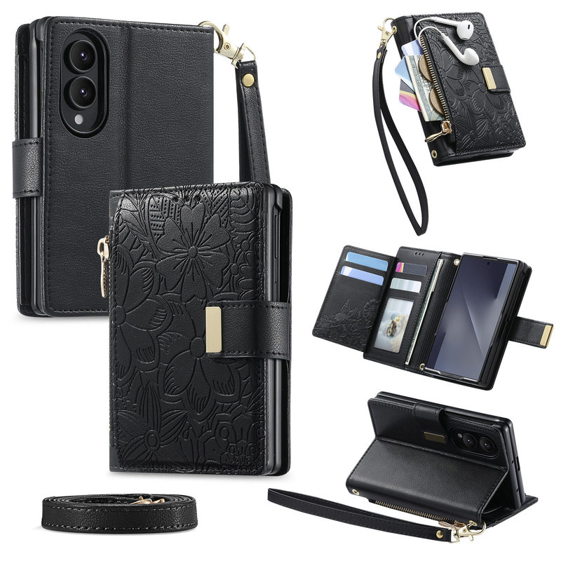 High-End Embossed Floral Leather Card Holder Case for Samsung Galaxy Z Fold8, Flip Cover with Card Slot, Coin Purse, Z Fold8 Premium Feel, Standable, Light Luxury, Full Coverage, Anti-Drop Protective Case High-End Embossed Floral Leather Card Holder Case for Samsung Galaxy Z Fold8, Flip Cover with Card Slot, Coin Purse, Z Fold8 Premium Feel, Standable, Light Luxury, Full Coverage, Anti-Drop Protective Case